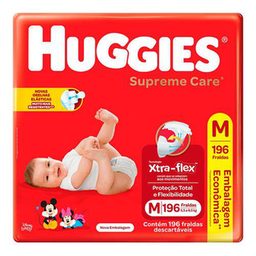 Imagem do produto Fralda Huggies Supreme Care Ultra M Com 196 Unidades Panvel Farmácias