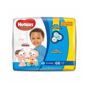 Fralda Huggies Tripla Protecao Hiper Xxg Com 66 Unidades