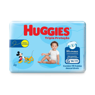 Imagem do produto Fralda Huggies Tripla Proteção Jumbinho G Com 14 Unidades Panvel Farmácias