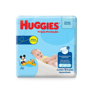 Imagem do produto Fralda Huggies Tripla Proteção Jumbinho P Com 18 Unidades Panvel Farmácias