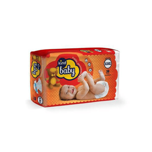Fralda Kind Baby Xxg 38 Unidades
