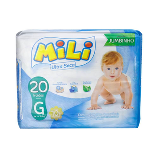 Imagem do produto Fralda Mili Jumbinho Com 20 Unidades Grande