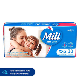 Imagem do produto Fralda Mili Ultra Seca Mega Xxg Com 30 Unidades