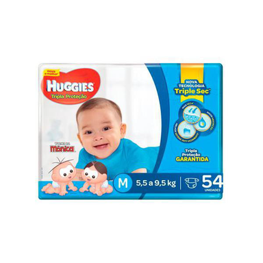 Imagem do produto Fralda Monica - Trip Bloc Mp M 54Un