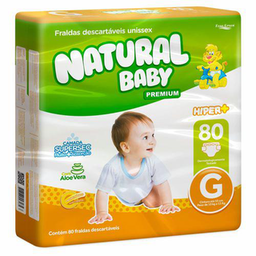 Imagem do produto Fralda Natural Baby Hiper Premium G 80 Unidades