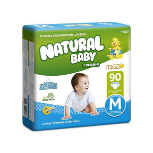 Imagem do produto Fralda Natural Baby Premium Tam M 44Un