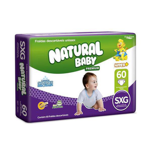 Fralda Natural Baby Premium Tam Sxg 30Un