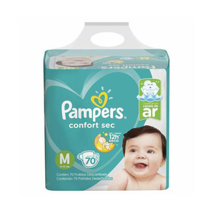 Fralda Pampers Confort Sec Forte Bag M C/70