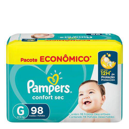 Imagem do produto Fralda Pampers Confort Sec Max G Com 98 Unidades Panvel Farmácias