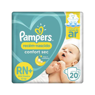 Imagem do produto Fralda Pampers Confort Sec Rn C/20