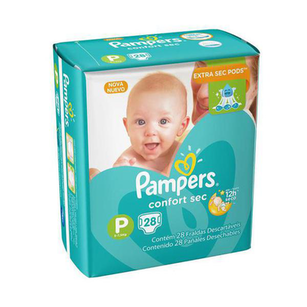 Fralda Pampers Confortsec P C/28