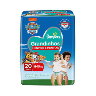 Imagem do produto Fralda Pampers Grandinhos 1115Kg Com 20 Unidades