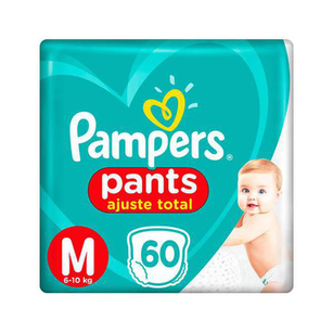 Imagem do produto Fralda Pampers Pants Ajuste Total M Com 60 Unidades 60 Unidades
