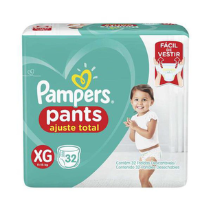 Imagem do produto Fralda Pampers Pants Ajuste Total Tamanho Xg 32 Tiras