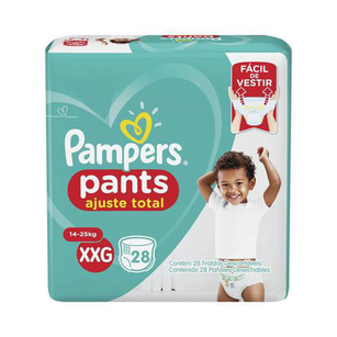 Fralda Pampers Pants Ajuste Total Tamanho Xxg 28 Tiras