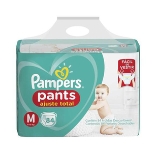 Imagem do produto Fralda Pampers Pants Top Ajuste Total Tamanho M 84 Tiras