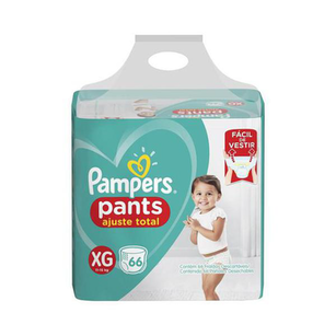 Fralda Pampers Pants Top Ajuste Total Tamanho Xg 66 Tiras