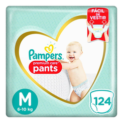 Imagem do produto Fralda Pampers Premium Care Pants M Com 124 Unidades 124 Unidades