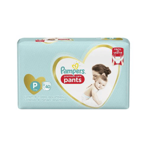 Imagem do produto Fralda Pampers Premium Care Pants Tamanho P 40 Tiras