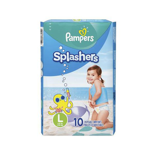 Imagem do produto Fralda Pampers Splashers Tamanho Grande 10 Tiras