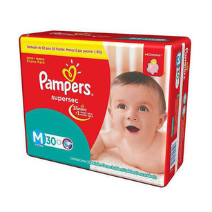 Imagem do produto Fralda Pampers Supersec Com 30 Unidades Tamanho M