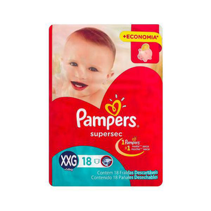 Fralda Pampers - Supersec Xxg 18Un