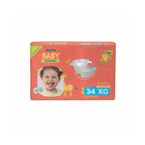 Imagem do produto Fralda Panvel Baby Mega Xg Com 34 Unidades