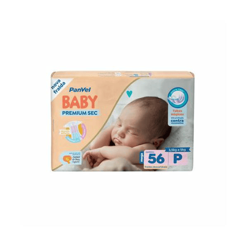 Imagem do produto Fralda Panvel Baby Premium Sec P Com 56 Unidades