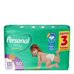 Fralda Personal Baby Premium Protection Tamanho G 62 Unidades