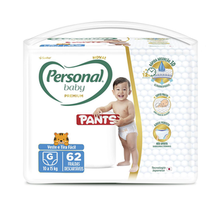 Imagem do produto Fralda Personal Baby Premium Pants G 62 Unidades 62 Unidades