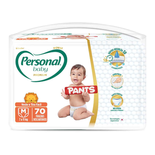 Imagem do produto Fralda Personal Baby Premium Pants M 70 Unidades 70 Unidades