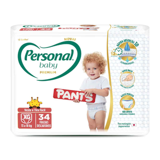 Imagem do produto Fralda Personal Baby Premium Pants Xg 34 Unidades 34 Unidades