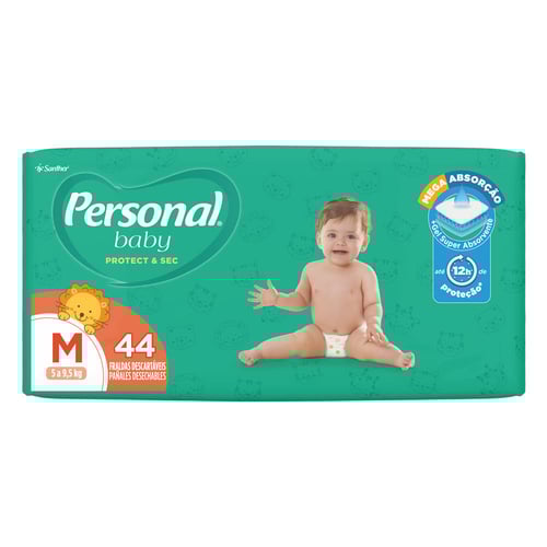 Imagem do produto Fralda Personal Soft & Protect Tamanho M Com 44 Unidades