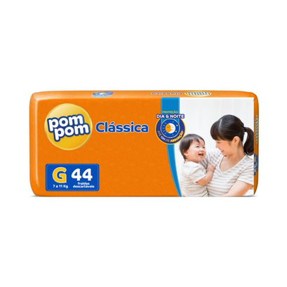 Imagem do produto Fralda Pom Pom Clássica G Com 44 Unidades