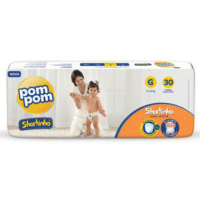 Imagem do produto Fralda Pom Pom Shortinho G Com 30 Unidades