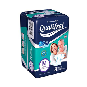 Fralda Qualifral Premium M Com 8