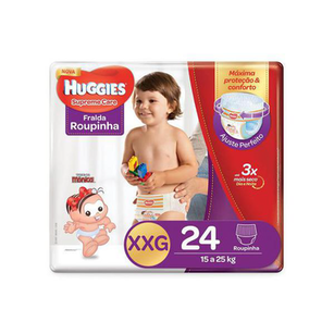 Imagem do produto Fralda Roupinha Huggies Supreme Care Tamanho Xxg Com 24 Unidades