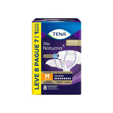 Fralda Tena Geriatrica Slip Noturna Com 8 L8p7 M