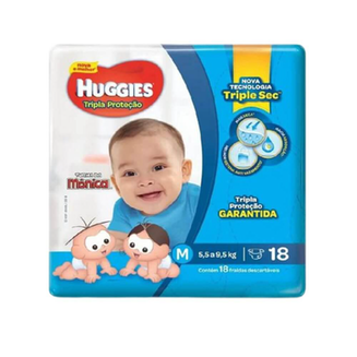 Imagem do produto Fralda Turma Da Mônica Baby M Com 18 Unidades