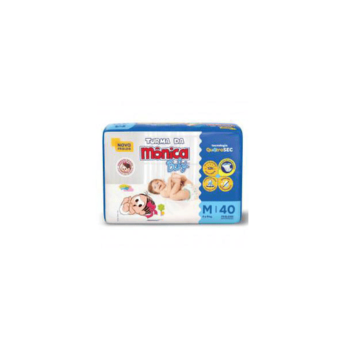 Imagem do produto Fralda Turma Da Mônica Baby M Com 40 Unidades