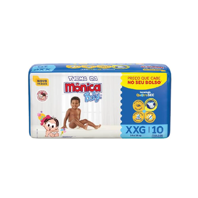Imagem do produto Fralda Turma Da Mônica Baby Xxg Com 10 Unidades