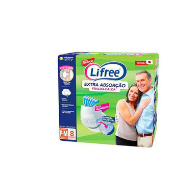 Imagem do produto Fraldacalça Lifree Extra Absorção P/M Com 8 Unidades 8 Unidades