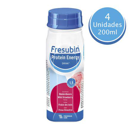 Imagem do produto Fresubin Protein Energy Drink Sabor Frutas Vermelhas 4 Unidades De 200Ml