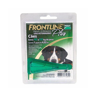 Frontline Plus Para Cães Entre 40Kg A 60Kg Com 1 Pipeta De 4,02Ml