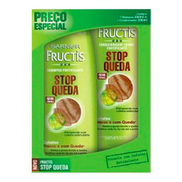 Imagem do produto Fructis Kit Shampoo E Condicionador Liso Quimica 400Ml
