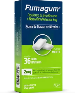 Imagem do produto Fumagum 2Mg  - 36 Gomas Sabor Menta