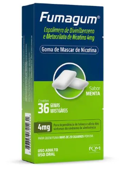 Imagem do produto Fumagum 4Mg  - 36 Gomas Sabor Menta