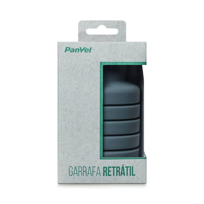 Imagem do produto Garrafa Retratil De Silicone Cinza Panvel Acessorios