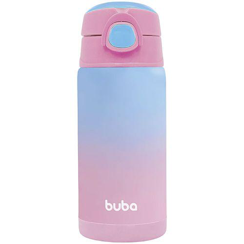 Imagem do produto Garrafa Térmica Infantil C/ Canudo Silicone 400Ml Rosa Buba