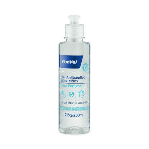 Imagem do produto Gel Antisseptico Panvel Sem Fragrancia 250 Ml